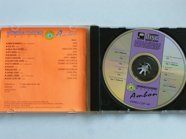 Lagu Rakyat Pilihan - Ambon