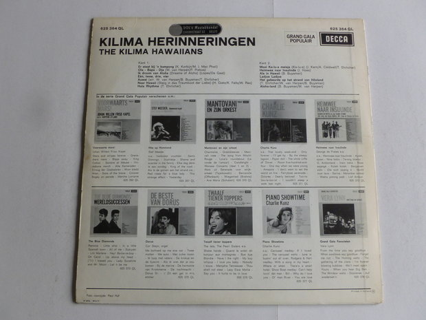 The Kilima Hawaiians - Kilima Herinneringen (LP)