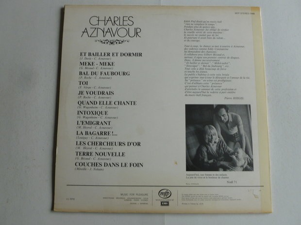 Charles Aznavour  no 2 / MFP 5486 (LP)