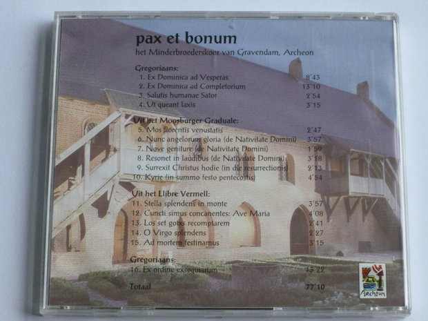Pax et Bonum - Het Minderbroederskoor van Gravendam