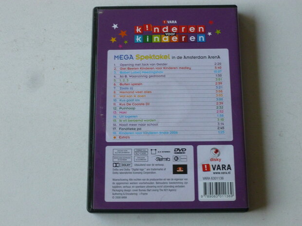 kaart Scully Schepsel Kinderen voor Kinderen 29 - Mega Spektakel in de Amsterdam Arena (DVD) -  Tweedehands CD