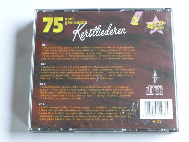 75 veel gevraagde Kerstliederen Deel 2 (4 CD)