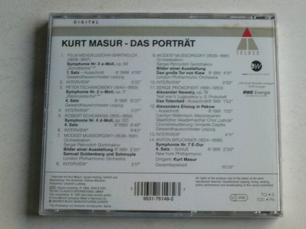 Kurt Masur - Das Porträt (nieuw)