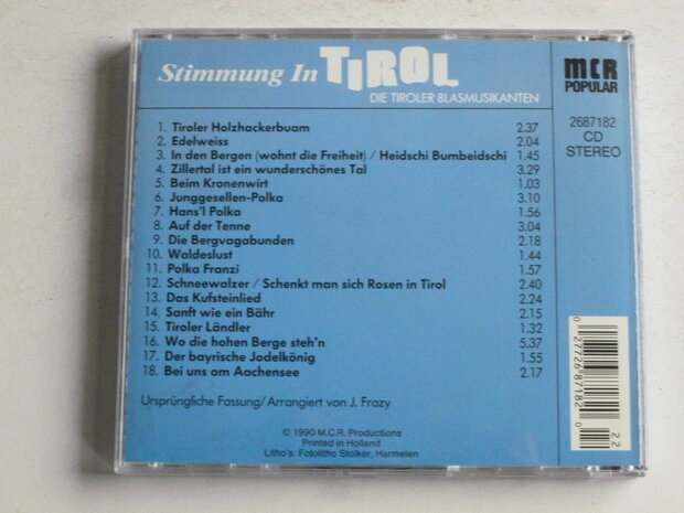 Stimmung in Tirol - Die Tiroler Blasmusikanten