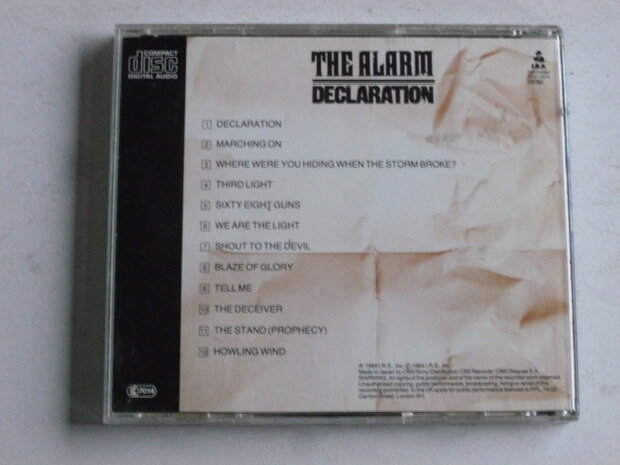 The Alarm - Declaration (Japan)