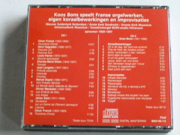 Koos Bons - Franse Orgelwerken (2CD)