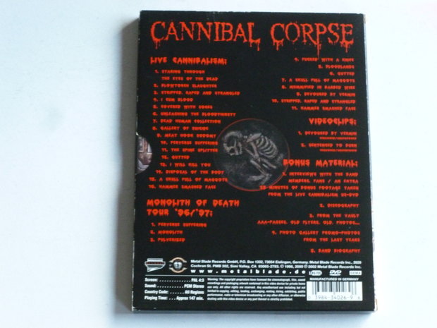 Cannibal Corpse - Live Cannibalism (DVD)