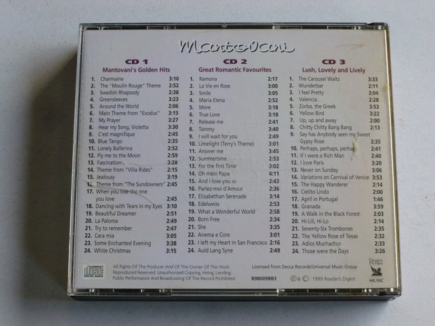 Mantovani - Meesters van de Sfeermuziek (3 CD)
