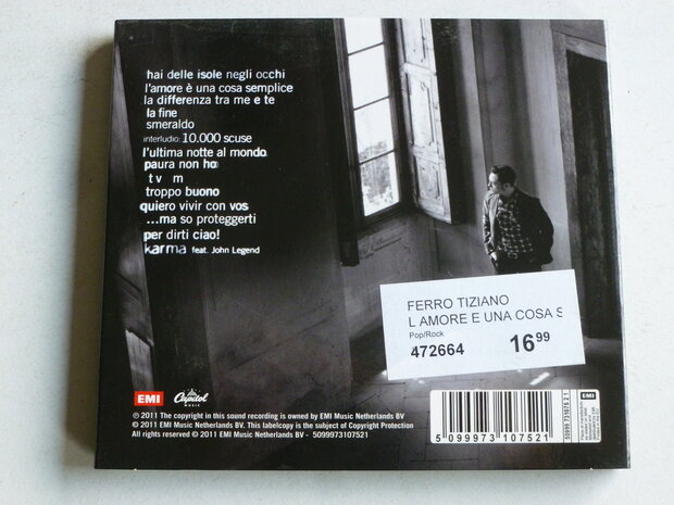 Tiziano Ferro - L' Amore e una cosa semplice