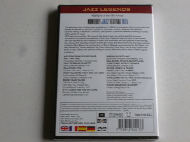 Montery Jazz Festival 1975 - Jazz Legends (DVD) Nieuw