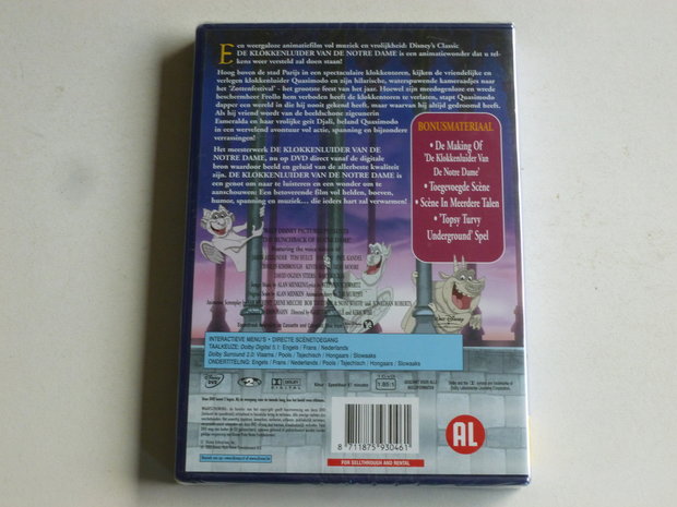 De Klokkenluider van de Notre Dame Disney (DVD) nieuw