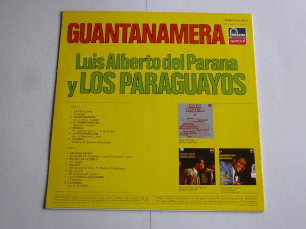 Los Paraguayos - Guantanamera (LP)