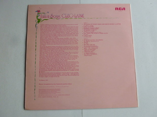 Cleo Laine - I am a Song (LP)