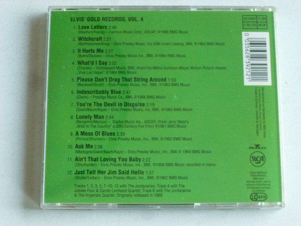 Elvis Presley - Elvis' Gold Records / volume 4
