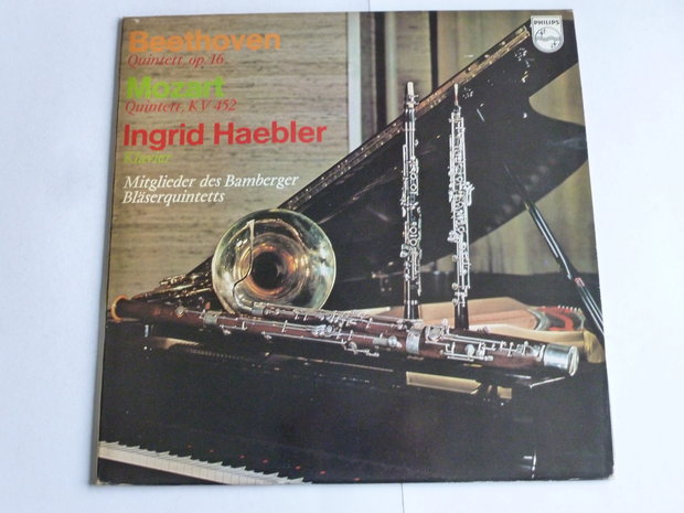 Beethoven, Mozart - Quintett / Ingrid Haebler (LP)