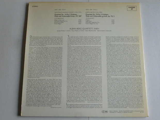 Alban Berg Quartett - Mozart Fruhlingsquartett (LP)