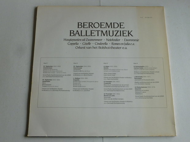 Beroemde Balletmuziek - Orkest van het Bolshoi theater (2 LP)