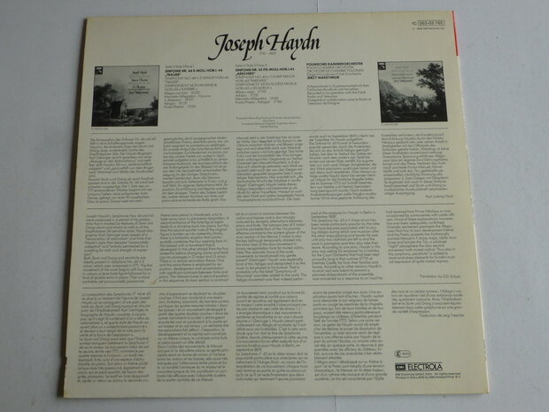 Haydn - Sinfonie 44, 45 / Jerzy Maksymiuk (LP)