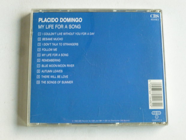 Placido Domingo - My life for a Song (cbs)