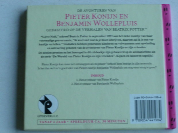 De Avonturen van Pieter Konijn en Benjamin Wollepluis ( CD Boekje)