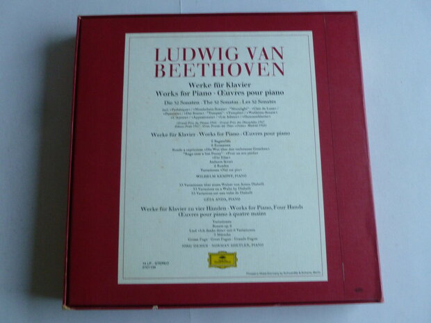 Beethoven - Works for Piano / Wilhelm Kempff, Geza Anda, Jorg Deus (11 LP)