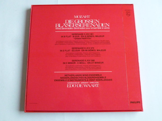 Mozart - Die Grossen Bläserserenaden / Edo de Waart (2 LP)