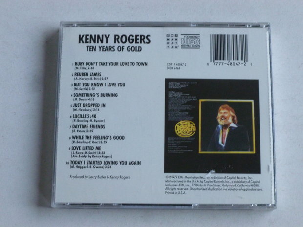 Kenny Rogers - Ten Years of Gold