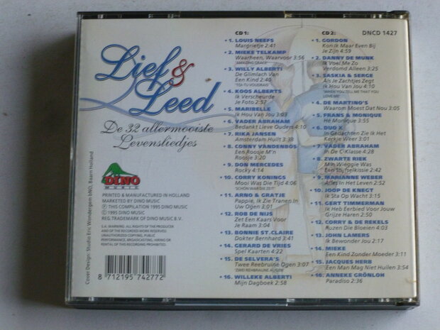 Lief & Leed - De 32 Allermooiste Levensliedjes (2 CD)