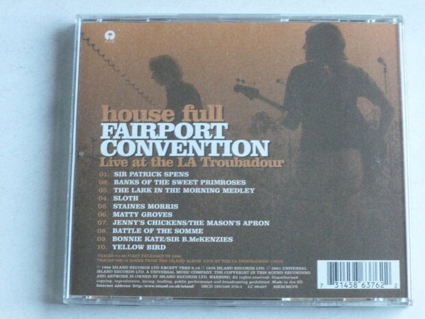 Fairport Convention - House Full / Live at the LA Troubadour