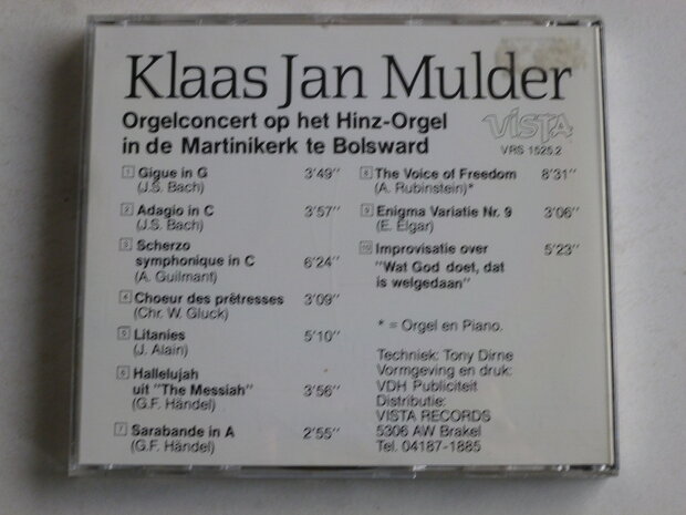 Klaas Jan Mulder - Orgelconcert Bolsward (vista)