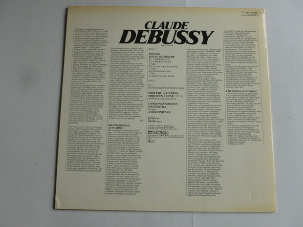 Debussy - Images pour Orchestre / Andre Previn (LP)