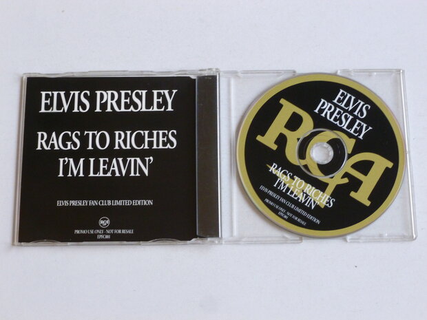 Elvis Presley - Rags to Riches, I'm Leavin (CD Single)