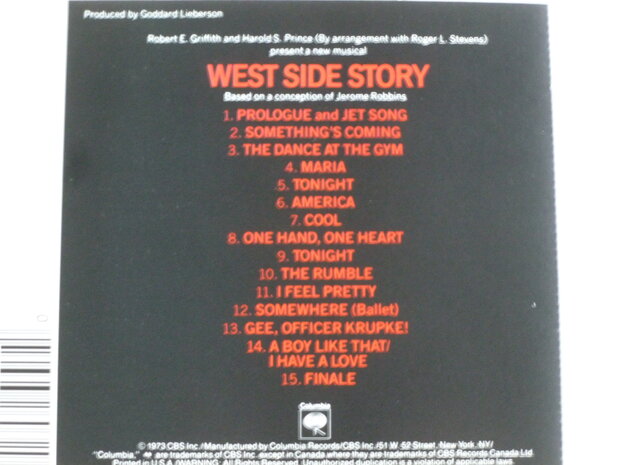 West Side Story - Original Broadway Cast  (USA)