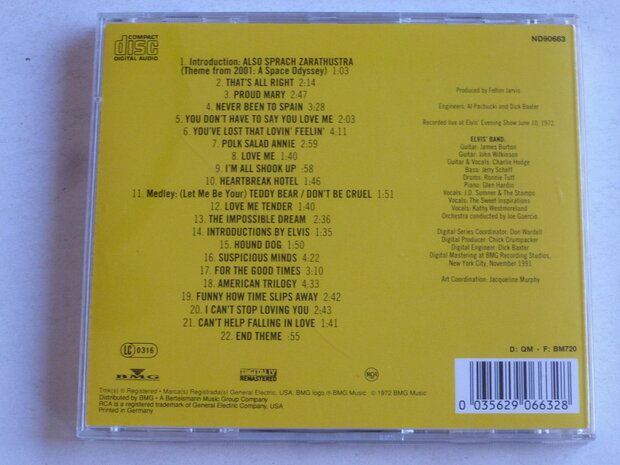 Elvis Presley - as Recorded at Madison Square Garden