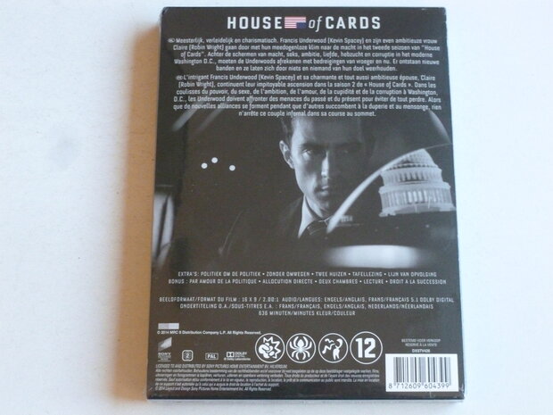 House of Cards - Het complete Tweede Seizoen (4 DVD) Nieuw