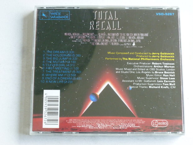 Total Recall - Soundtrack / Schwarzenegger, Jerry Goldsmith