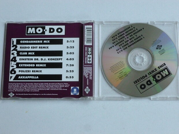 Mo-Do - Eins Zwei Polizei (cd Single)