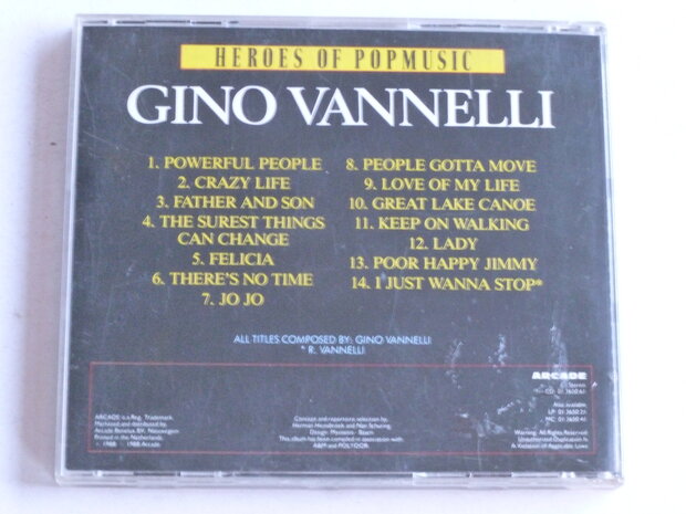 Gino Vannelli - Heroes of Popmusic