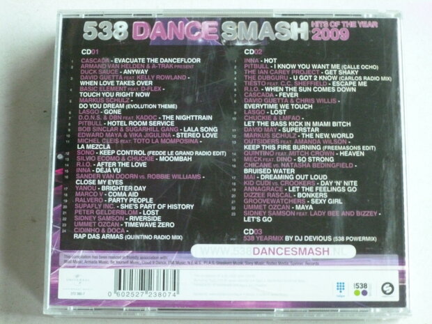 538 Dance Smash Hits of the Year 2009 (3 CD)