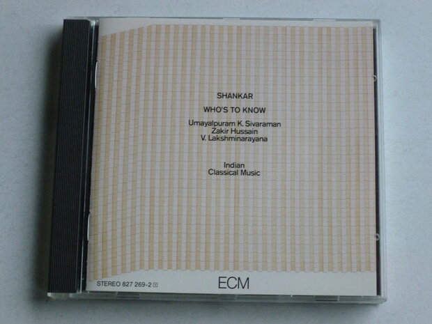 Shankar - Who's to Know (ECM)