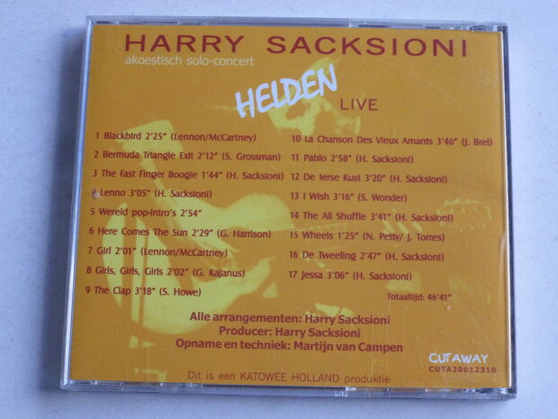Harry Sacksioni - Helden / Live
