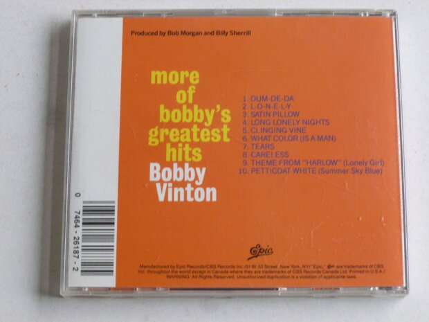 Bobby Vinton - More of Bobby's Greatest Hits