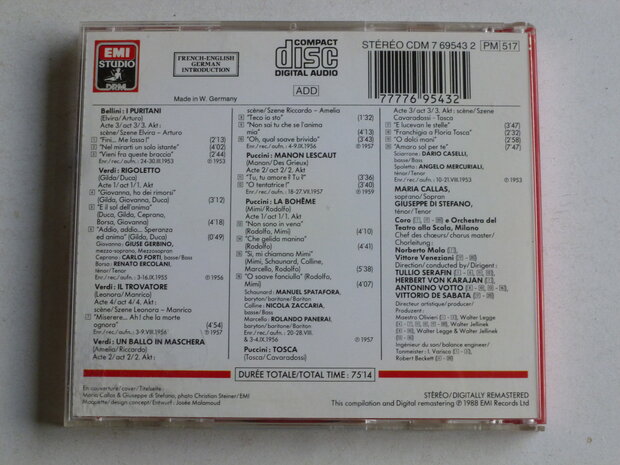 Maria Callas / Giuseppe di Stefano - Duos d'Operas Italiens