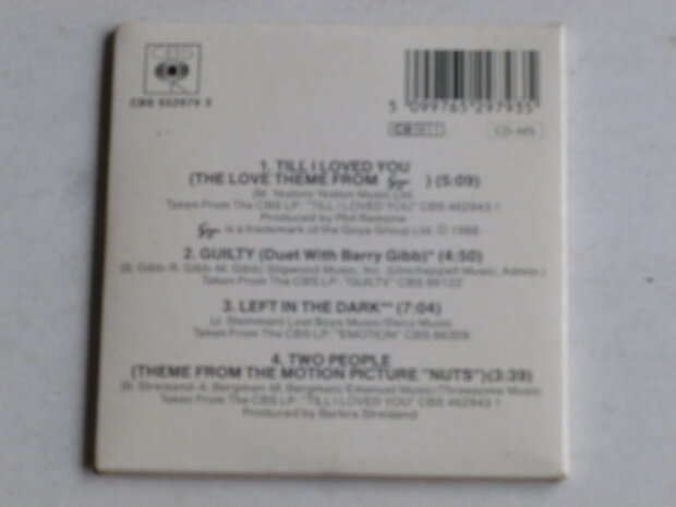 Barbra Streisand and Don Johnson - Till i loved you ( CD Single)