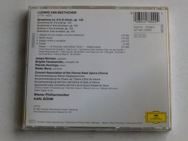 Beethoven - Symphonie no 9 / Karl Böhm