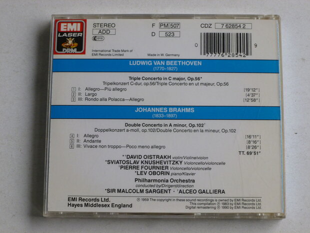 Beethoven - Triple Concerto / Oistrakh , Sargent