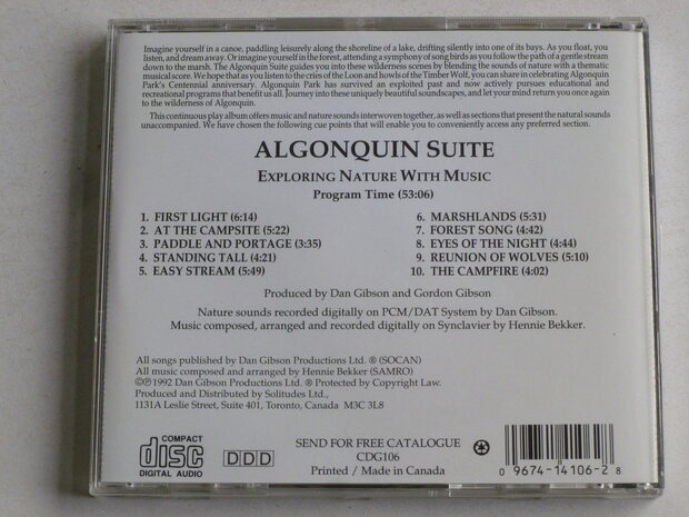 Dan Gibson's Solitudes - Algonquin Suite