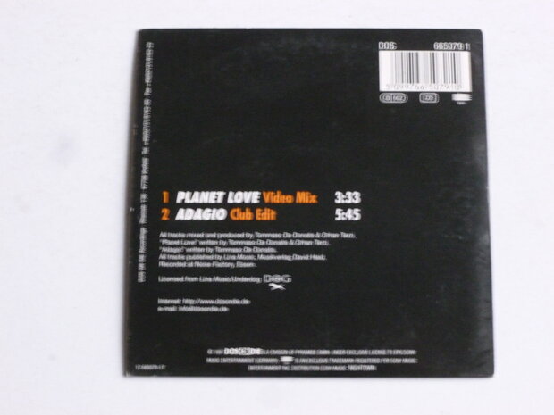 DJ Quicksilver - Planet Love (CD Single)
