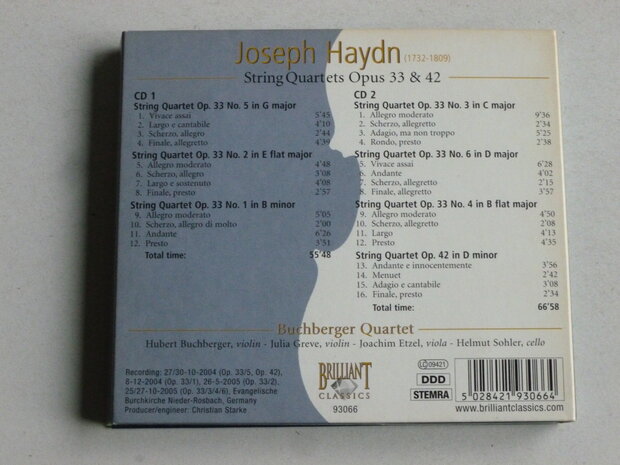 Haydn - String Quartets Vol. 2 / Buchberger Quartet (2 CD)