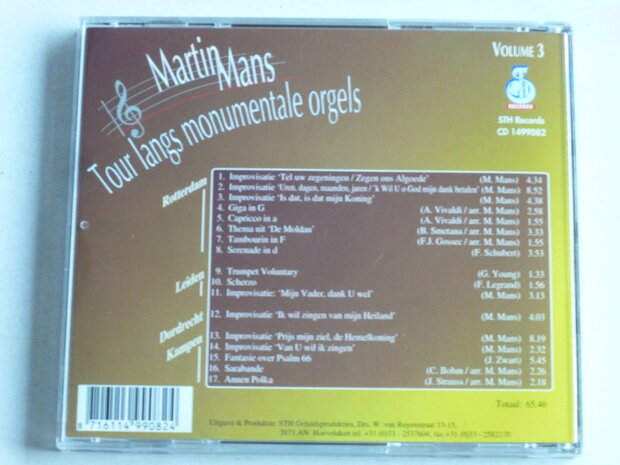 Martin Mans - Tour langs Monumentale Orgels vol. 3